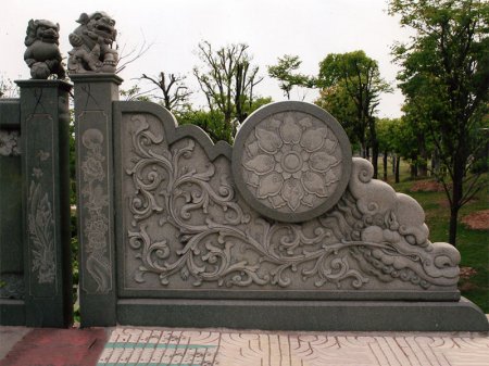 公园雕花创意石栏板